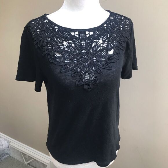 - James coviello linen shirt sleeve top Size medium - Picture 1 of 4